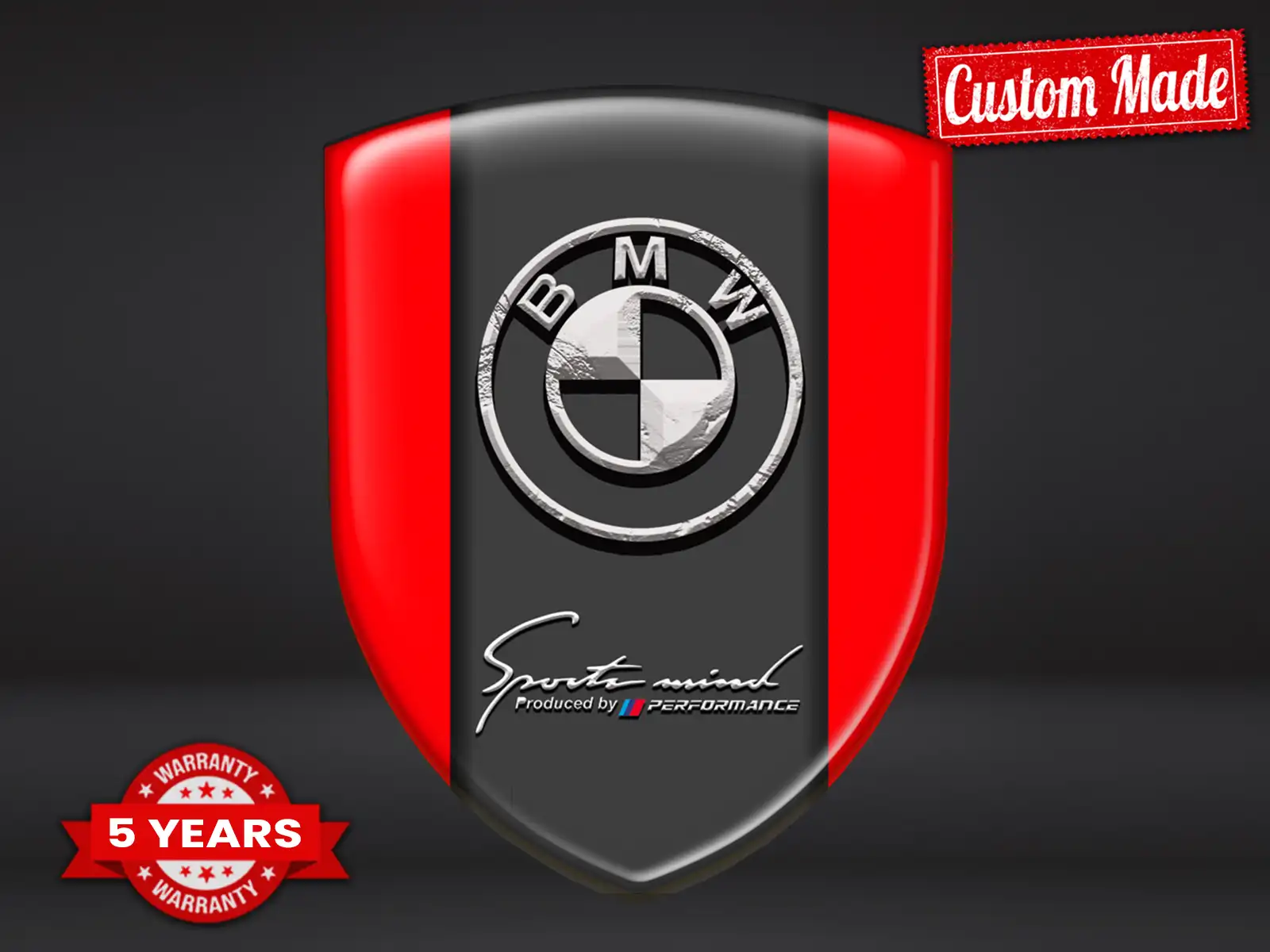 BMW Fensteraufkleber Racing Hochwertig Robust
